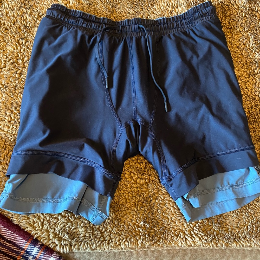 Rhone Men's Lined Light Blue Swim Shorts - Casual Drawstring Trunk - Picture 9 of 9